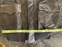 Vintage WWII Willis & Geiger Air Force U. S. Army-Issued Leather Jacket, Size 40L