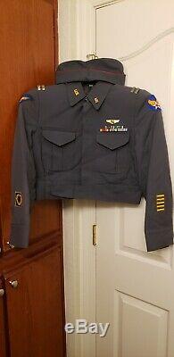 Vintage WW II Army Air Force Flight Nurse Uniform with Ribbons with Badge