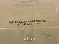 Vintage Wooden WW2 US Army Footlocker with Clothing Chest Trunk Military Air Force
