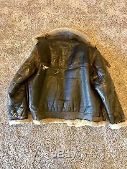 Vintage World War 2 US Army Air Force B-3 leather jacket