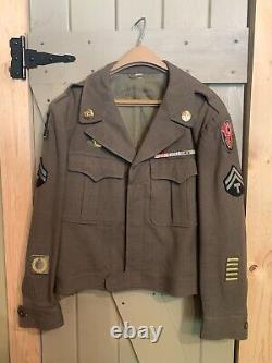 Vintage World War II Army Air Corp Decorated Wool Jacket