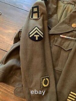 Vintage World War II Army Air Corp Decorated Wool Jacket