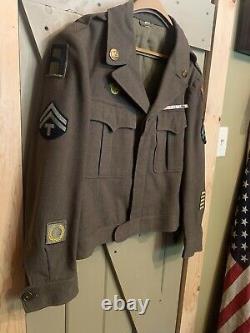 Vintage World War II Army Air Corp Decorated Wool Jacket