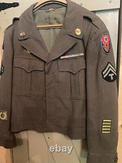 Vintage World War II Army Air Corp Decorated Wool Jacket