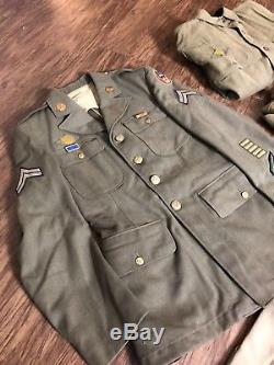 Vintage World War II WW2 US Army Air Force Uniform Coat Jacket 40s Military