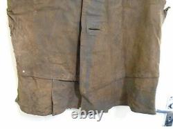Vintage Ww2 British Army Air Borne Distressed Leather Jerkin Jacket Size M