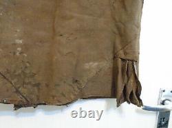 Vintage Ww2 British Army Air Borne Distressed Leather Jerkin Jacket Size M