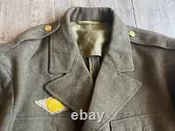 Vintage Wwii 1941 Army Dress Uniform Jacket Far East Air Force Command 38r