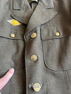 Vintage Wwii 1941 Army Dress Uniform Jacket Far East Air Force Command 38r