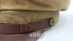 Vintage Wwii Bancroft Usaaf Us Army Air Officers Military Visor Crusher Cap Hat