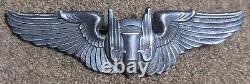 Vintage Wwii Us Army Air Corps Aerial Gunner Wings 3 Sterling Pin Marked
