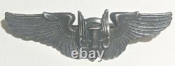 Vintage Wwii Us Army Air Corps Aerial Gunner Wings 3 Sterling Pin Marked