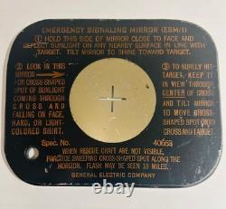 Vintage Wwii Us Army Air Force Aaf Esm/1 Emergency Signaling Mirror #40653