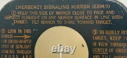 Vintage Wwii Us Army Air Force Aaf Esm/1 Emergency Signaling Mirror #40653