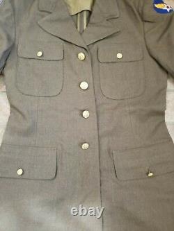 Vintage Wwii Ww2 Us Army Air Corps Officer Dress Jacket Coat 39i & W34 L33 Pants