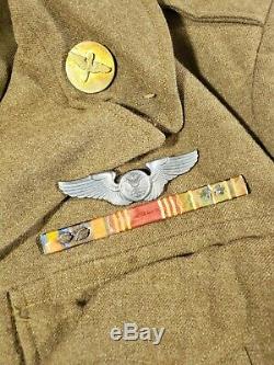 Vintage Wwii Ww2 Us Army Air Corps Officers Dress Jacket Coat 38r
