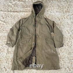 Vtg 1940's WWII USAF US Army Air Forces Type B-9 Winter Parka Bomber Mens L