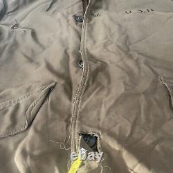 Vtg 1940's WWII USAF US Army Air Forces Type B-9 Winter Parka Bomber Mens L