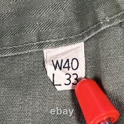 Vtg 1940s WWII US Army Air Force M43 HBT Cargo Pants W38 L32 13 Star Button RARE