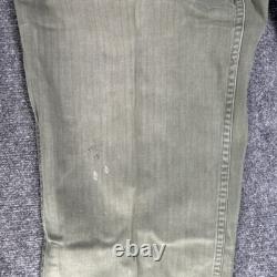 Vtg 1940s WWII US Army Air Force M43 HBT Cargo Pants W38 L32 13 Star Button RARE