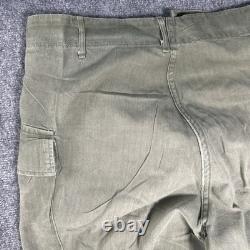 Vtg 1940s WWII US Army Air Force M43 HBT Cargo Pants W38 L32 13 Star Button RARE