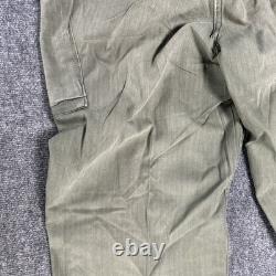 Vtg 1940s WWII US Army Air Force M43 HBT Cargo Pants W38 L32 13 Star Button RARE