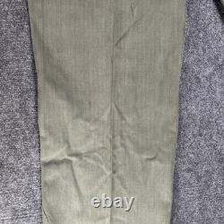 Vtg 1940s WWII US Army Air Force M43 HBT Cargo Pants W38 L32 13 Star Button RARE