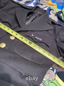 Vtg 1945 Army Air Corps Hamilton Uniform Jacket WWII patch Cincinnati USA Small