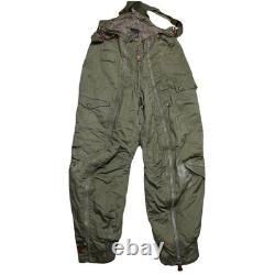 Vtg ARMY AIR FORCES WWII Type A-11 Flight Pants Mens 32 Green Bomber Shearling
