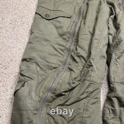 Vtg ARMY AIR FORCES WWII Type A-11 Flight Pants Mens 32 Green Bomber Shearling