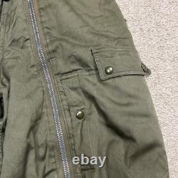 Vtg ARMY AIR FORCES WWII Type A-11 Flight Pants Mens 32 Green Bomber Shearling