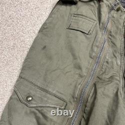 Vtg ARMY AIR FORCES WWII Type A-11 Flight Pants Mens 32 Green Bomber Shearling