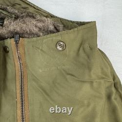 Vtg ARMY AIR FORCES WWII Type A-11 Flight Pants Mens 34 Green Bomber Shearling