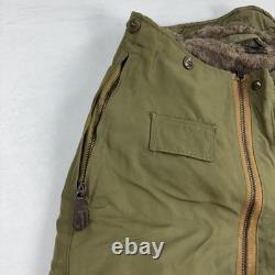 Vtg ARMY AIR FORCES WWII Type A-11 Flight Pants Mens 34 Green Bomber Shearling