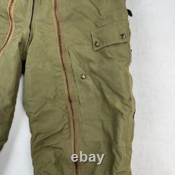 Vtg ARMY AIR FORCES WWII Type A-11 Flight Pants Mens 34 Green Bomber Shearling
