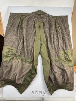 Vtg ARMY AIR FORCES WWII Type A-11 Flight Pants Mens 34 Green Bomber Shearling