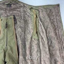 Vtg ARMY AIR FORCES WWII Type A-11 Flight Pants Mens 34 Green Bomber Shearling