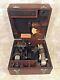 Vtg Army Air Corps WWII Fairchild A-10 Sighting Mechanism Sextant in Wood Case
