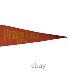 Vtg Army Air Force Pennant WWII U. S. AAF Perrin Field Felt Texas Pilot Training