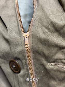 Vtg B-9 Parka Military Jacket 50s 60s Size 46 WWII Army Air Force Deck Fur Hood