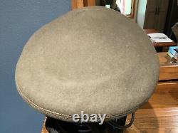 Vtg Militaria WW2 Era US Army Air Corps Officer Cap Bancroft's Zephyr Fur Felt