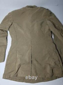 Vtg. WW2 Military Brooks Army Air Corp Jacket Model 750 Size 38 Long With Pins