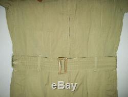 Vtg WWII 1940s Original AAF Army Air Force Flyers Summer Flight Suit Coveralls
