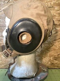 Vtg WWII Army Air Force Pilot Cap AN-H15 Bates Shoe Co INV-HC154