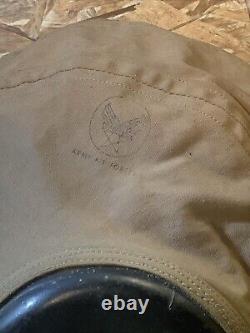 Vtg WWII Army Air Force Pilot Cap AN-H15 Bates Shoe Co INV-HC154