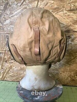 Vtg WWII Army Air Force Pilot Cap AN-H15 Bates Shoe Co INV-HC154