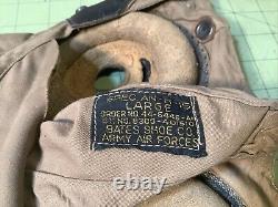 Vtg WWII Army Air Force Pilot Cap AN-H15 Bates Shoe Co INV-HC154