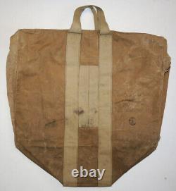Vtg WWII Aviator's Kit Bag AN6505-1 2 Zippers Military US Army Air Force USAF