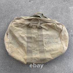 Vtg WWII Aviator's Kit Bag AN6505-1 2 Zippers Military US Army Air Force USAF