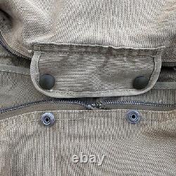 Vtg WWII Aviator's Kit Bag AN6505-1 2 Zippers Military US Army Air Force USAF